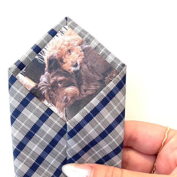 Custom Peel and Stick Photo Tie Patch (add to your own tie)