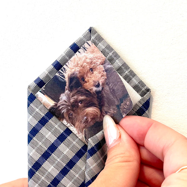 Custom Peel and Stick Photo Tie Patch (add to your own tie)