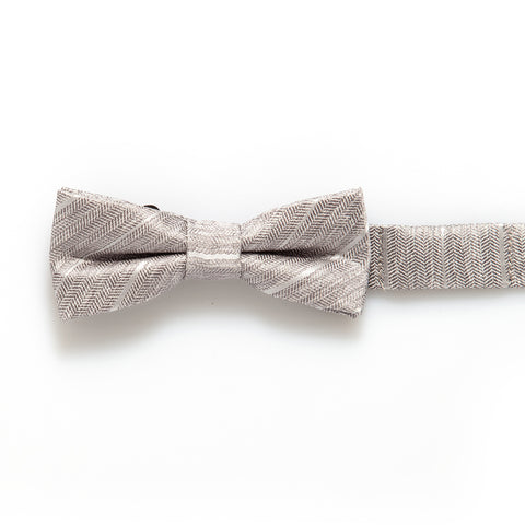 Grey Tweed Baby/Kids Bow Tie
