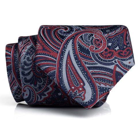 Burgundy Paisley - Skinny