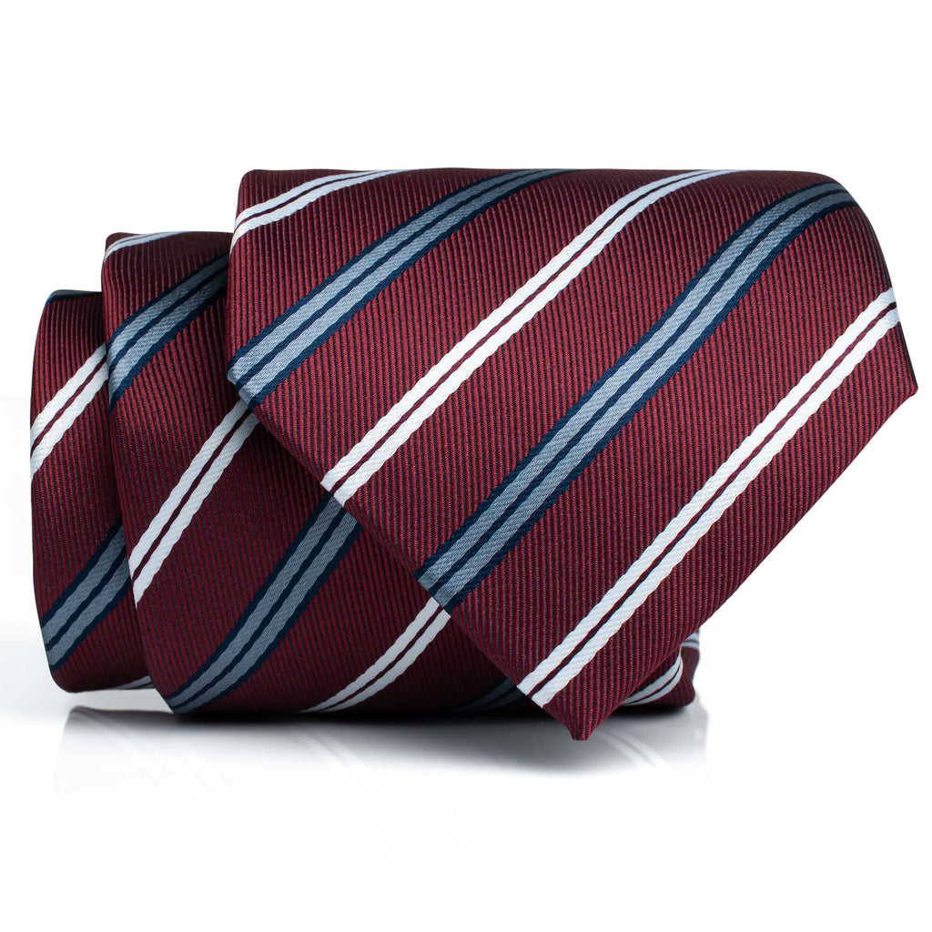 Burgundy White Stripe - Standard