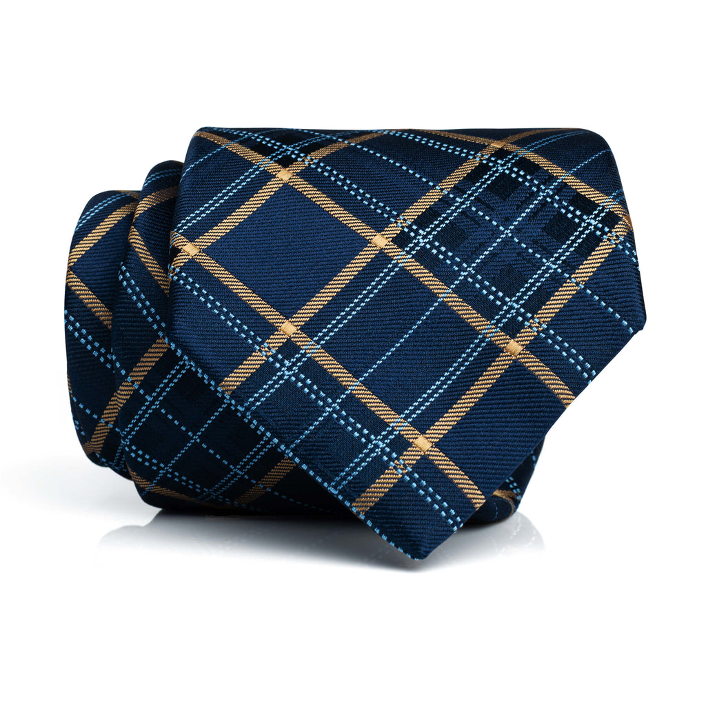 Navy Tan Plaid - Standard