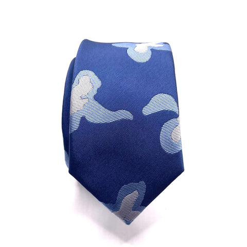 Blue Floral Youth Skinny Tie