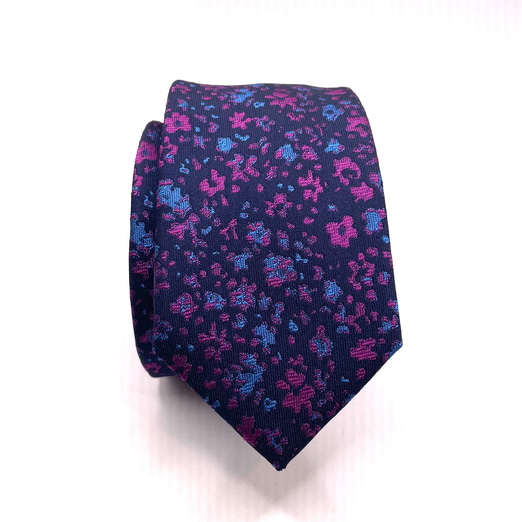 Fuchsia Floral Youth Skinny Tie