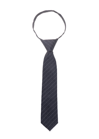 A black tie against a white background, perfect for formal occasions.