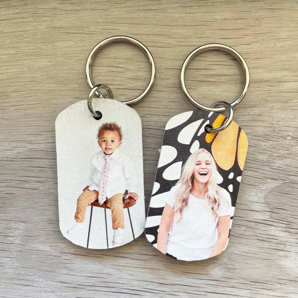 Personalised Heart Keyrings - Personalised Leather Products