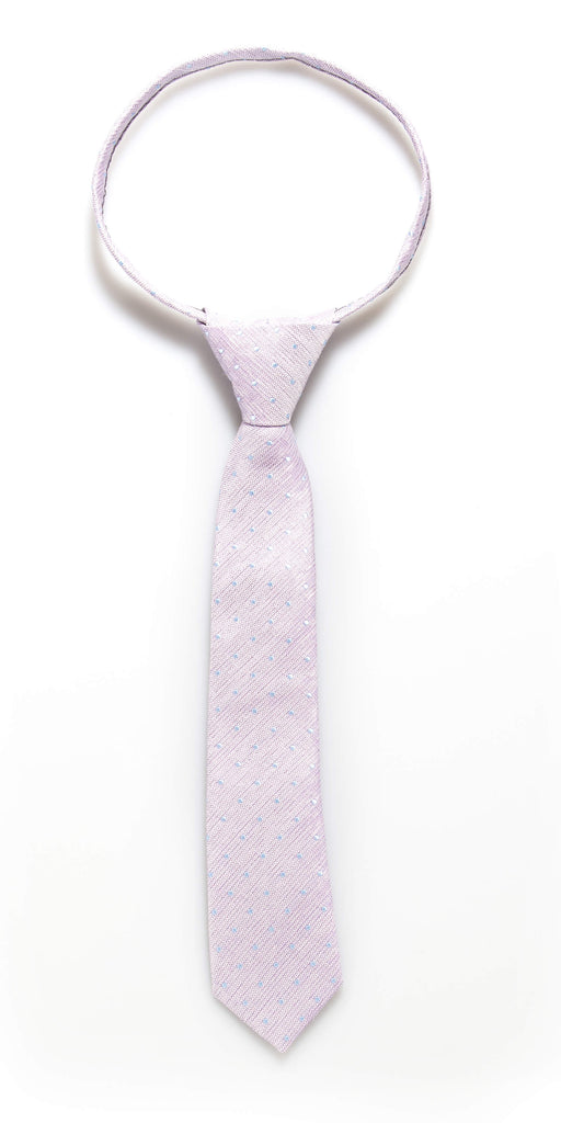 Light Purple Dot Zipper Tie